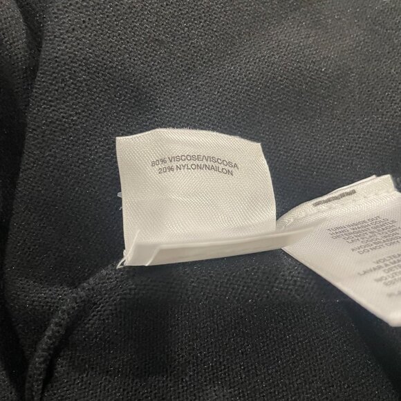 NWT Anne Klein Black Embellished Studded Pullover Sweater Rhinestone Top L - Picture 6 of 7